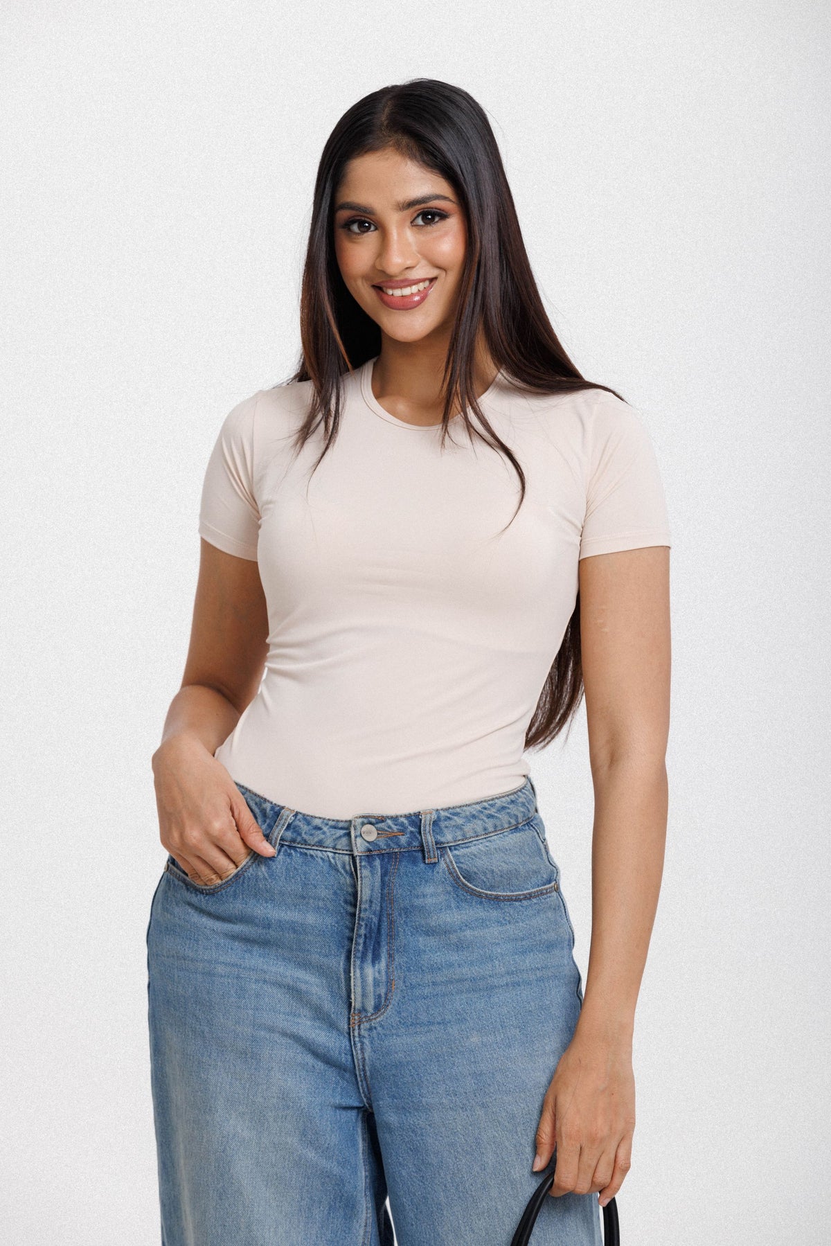Fitted Top Peach