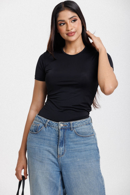 Fitted Top Black