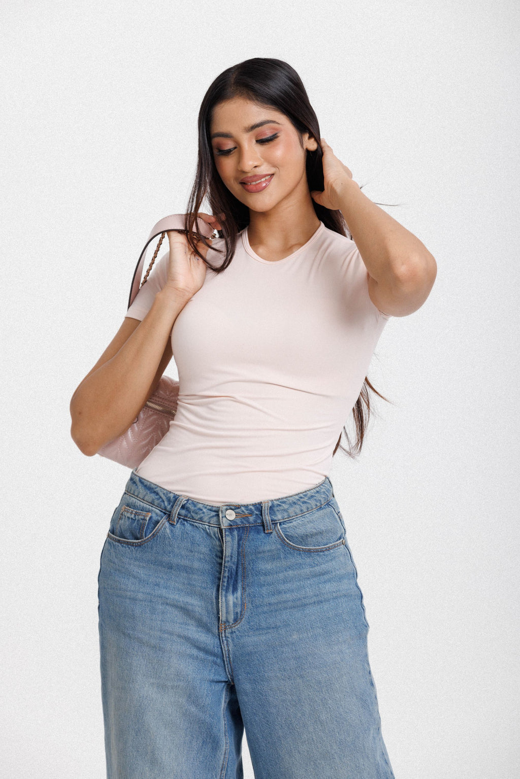 Fitted Top Peach
