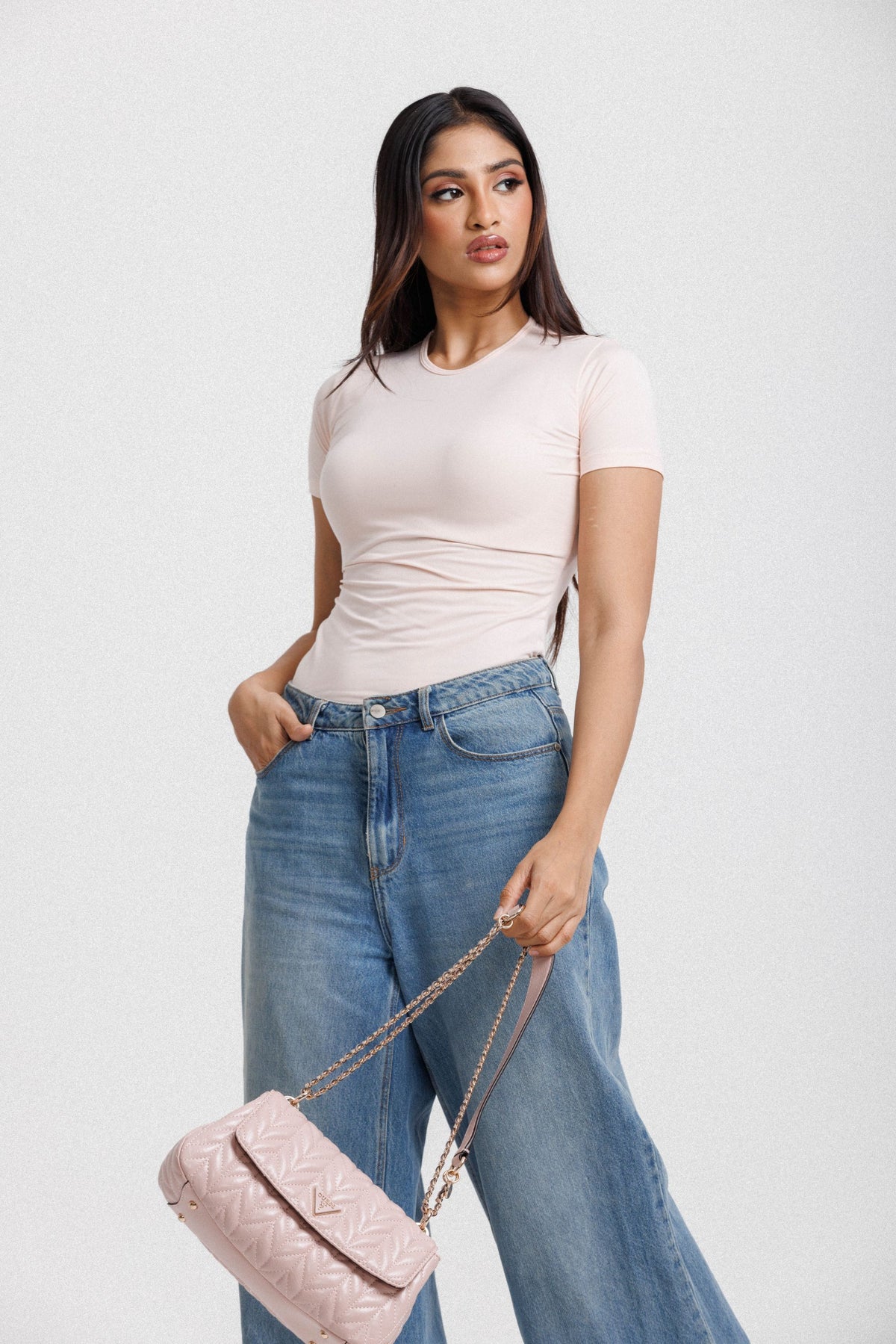 Fitted Top Peach