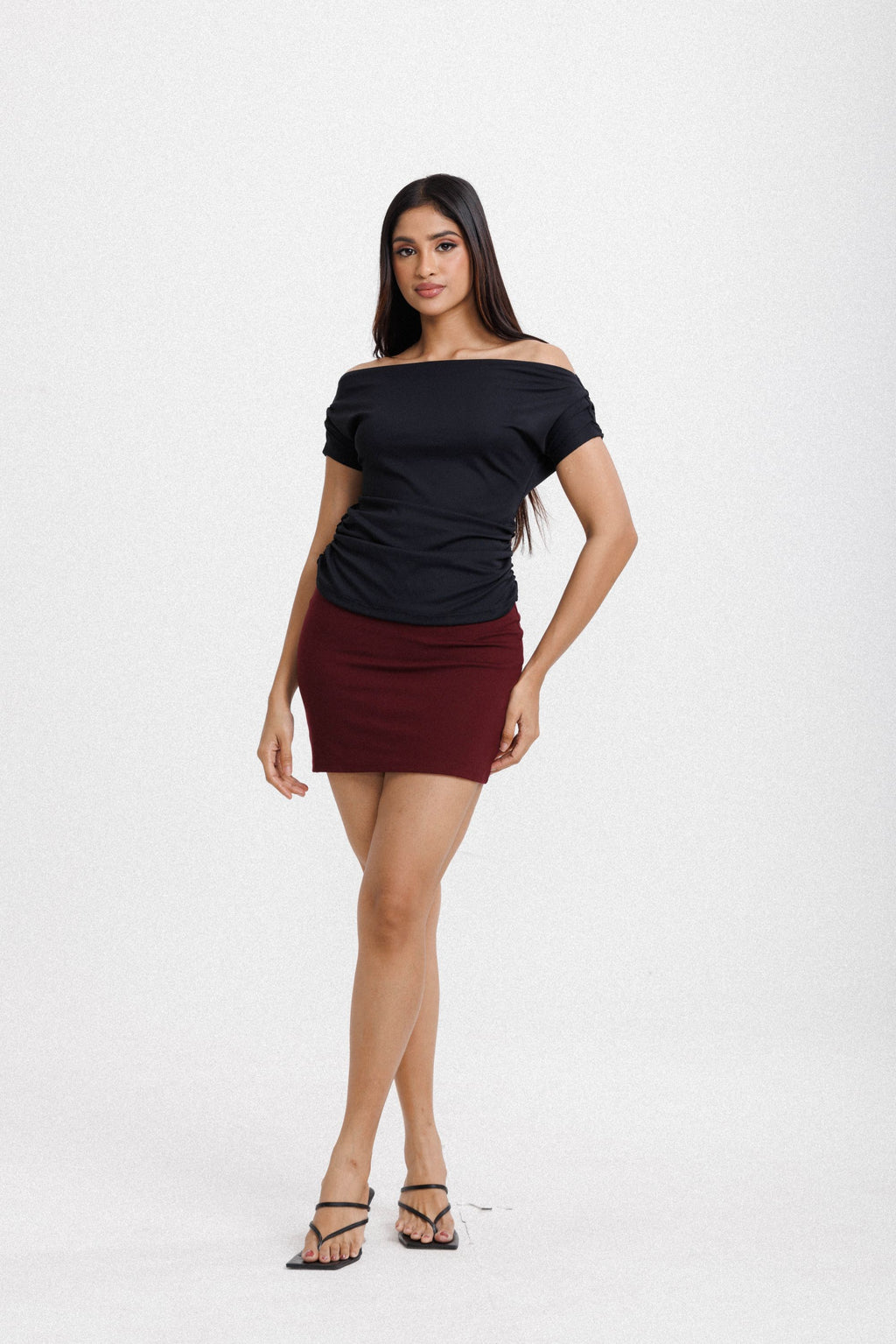 Off Shoulder Top Black