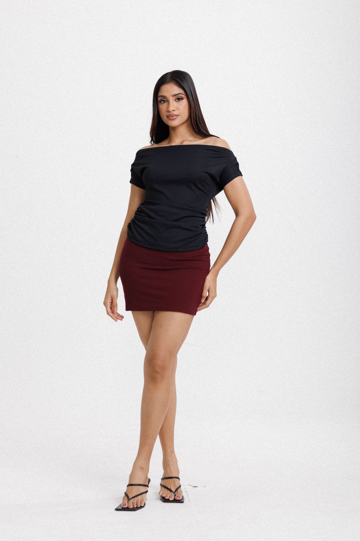 Off Shoulder Top Black