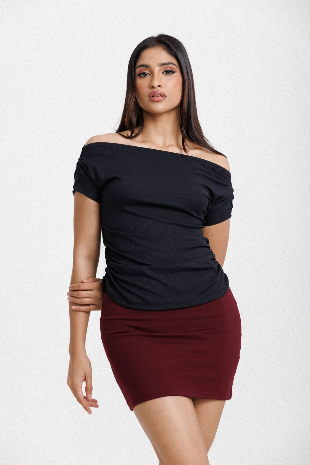 Off Shoulder Top Black
